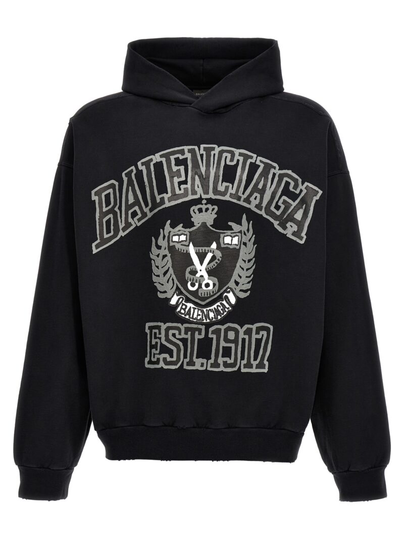 'Dyi college' hoodie BALENCIAGA Black