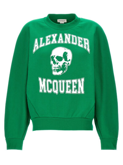 'Varsity Skull' sweatshirt ALEXANDER MCQUEEN Green