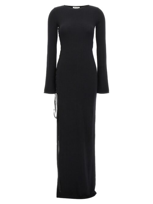 Long wool dress SAINT LAURENT Black