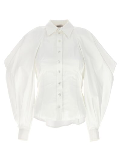 Cut out shirt on shoulders ALEXANDER MCQUEEN White