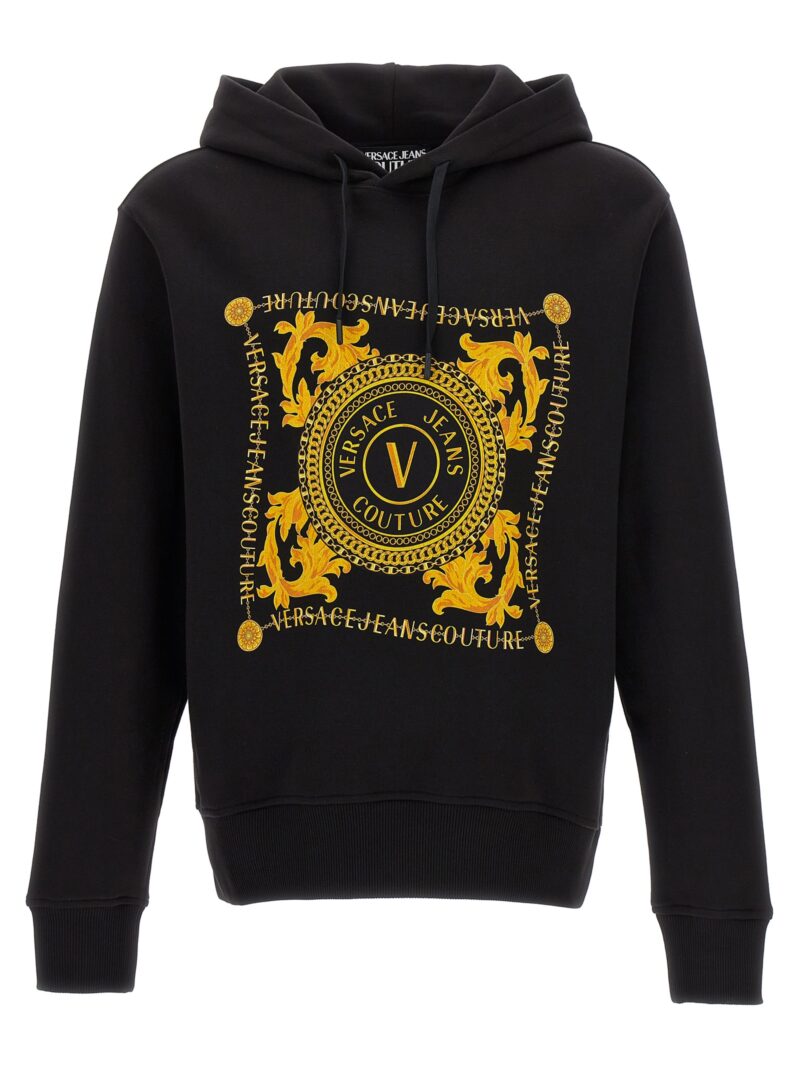 Logo hoodie VERSACE JEANS COUTURE Black