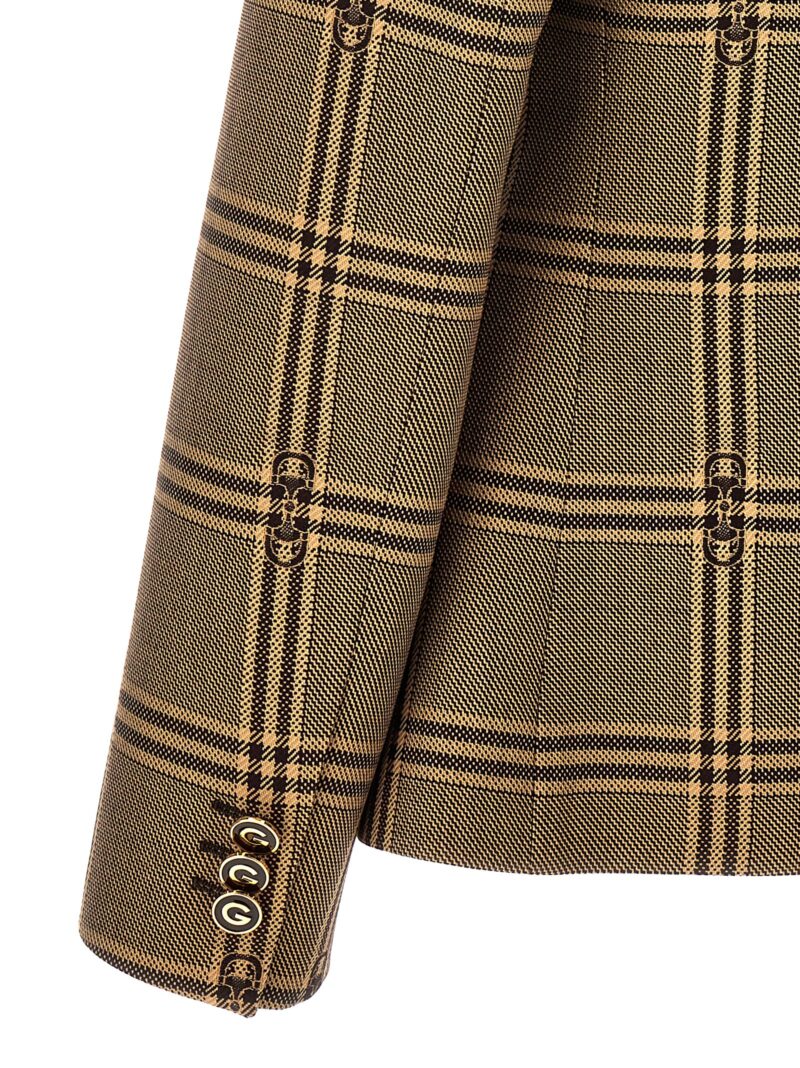 'Morsetto' blazer 100% wool GUCCI Beige