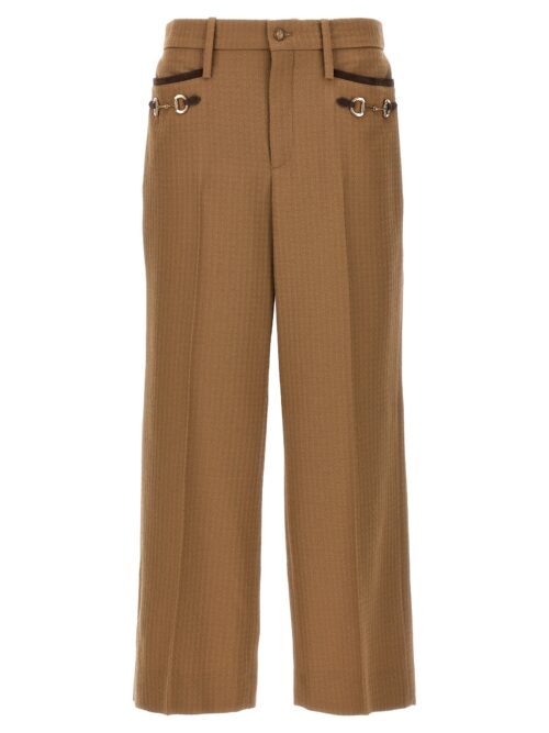 'Morsetto' pants GUCCI Brown