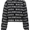 All-over logo sweater BALENCIAGA White/Black