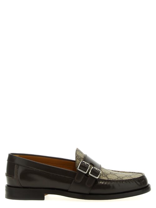 'GG' buckle loafers GUCCI Brown