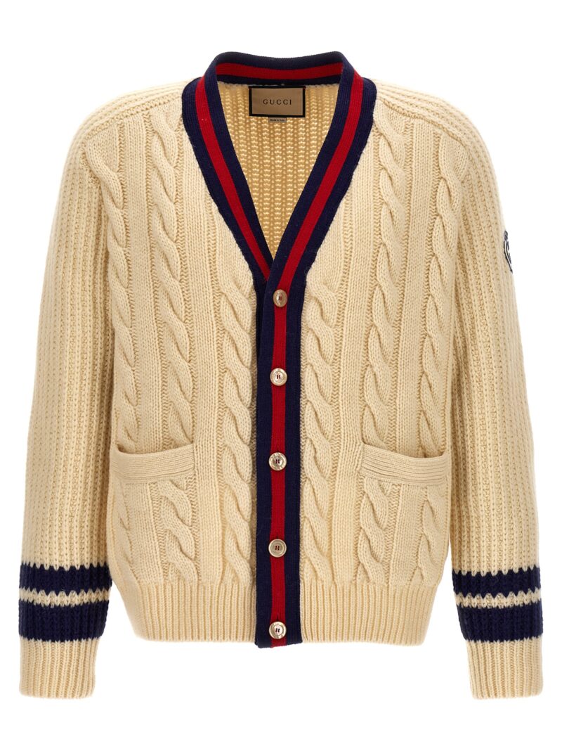 Web ribbon cardigan GUCCI Multicolor