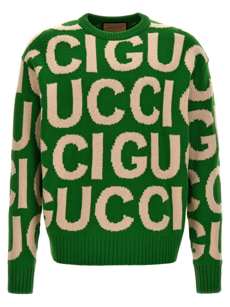 Logo sweater GUCCI Green