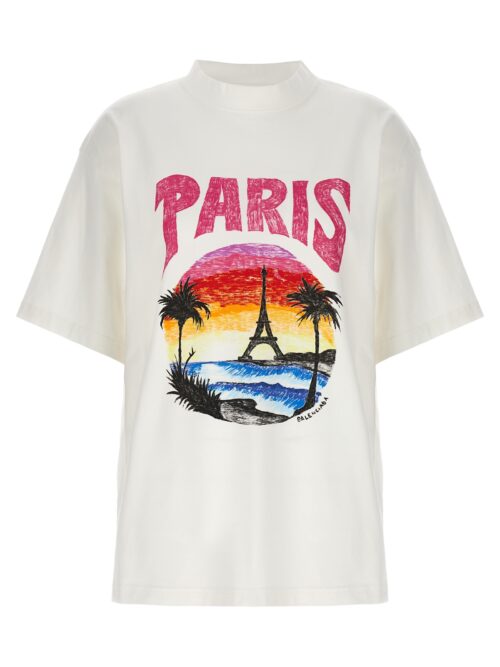 'Paris tropical' t-shirt BALENCIAGA White