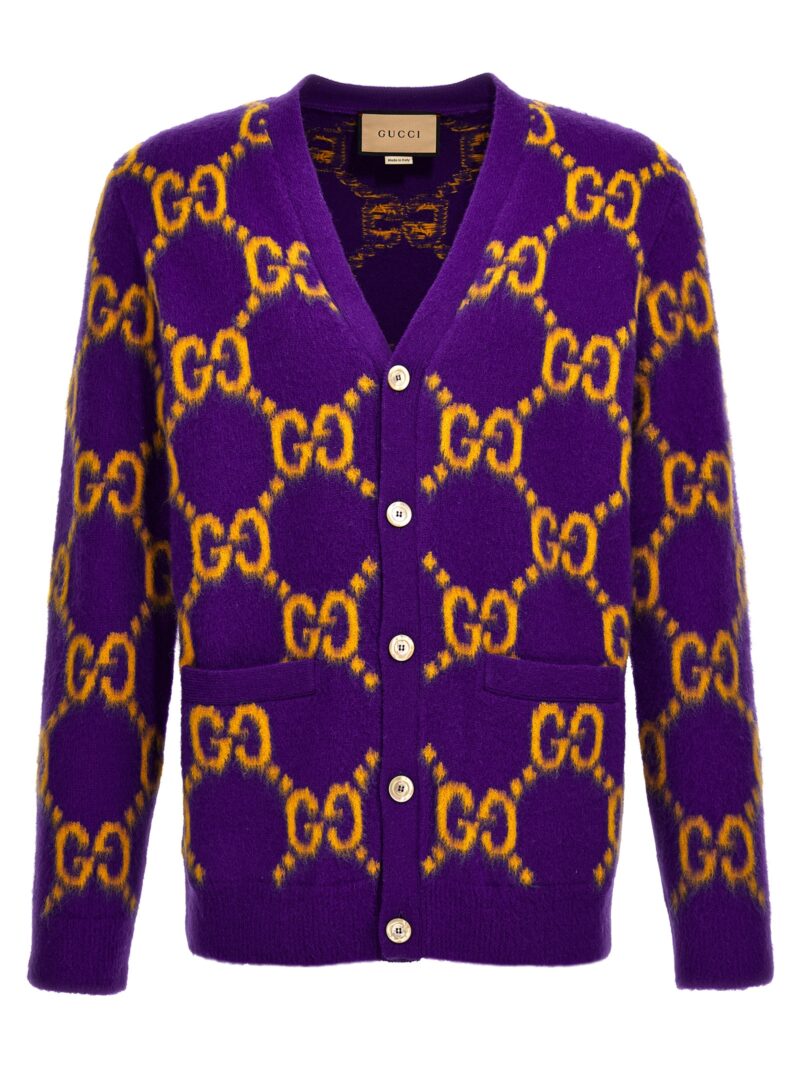 Logo cardigan GUCCI Purple