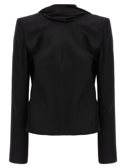 Back neckline top SAINT LAURENT Black