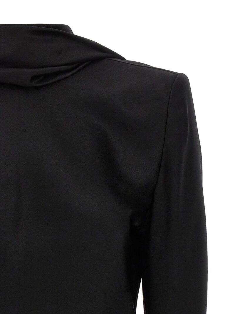 Back neckline top Woman SAINT LAURENT Black