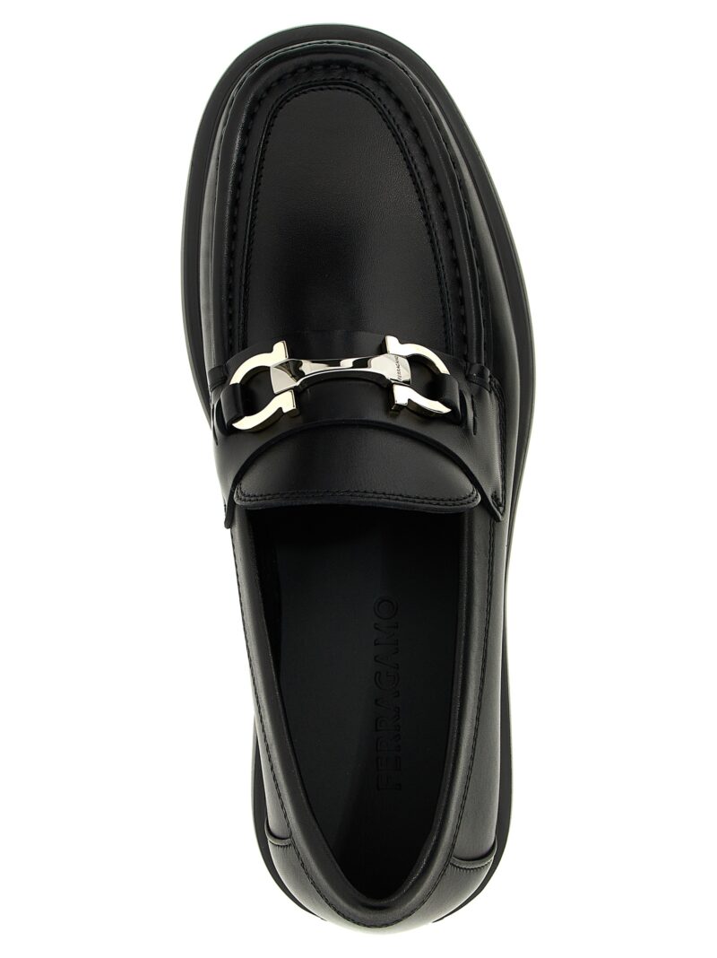 'Duglas' loafers 100% calfskin leather (Bos Taurus) FERRAGAMO Black