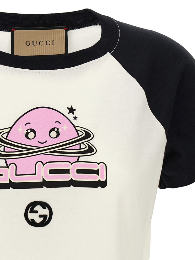 Logo T-shirt Woman GUCCI White/Black