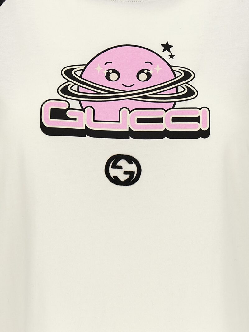 Logo T-shirt 100% cotton GUCCI White/Black