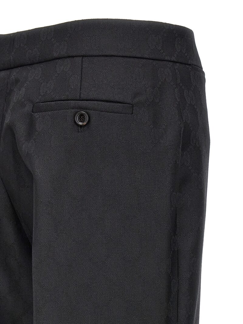 'GG' pants 100% wool GUCCI Black
