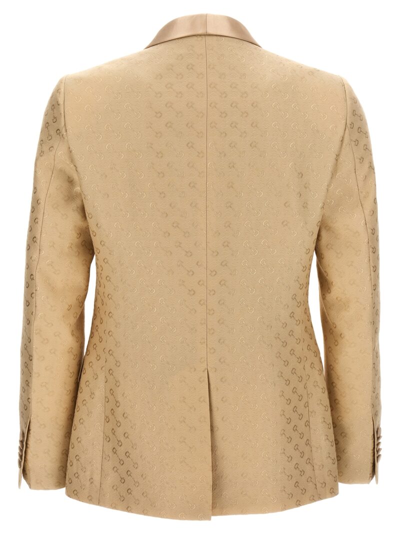 Clamp jacquard blazer 770370ZAKIT9152 GUCCI Beige