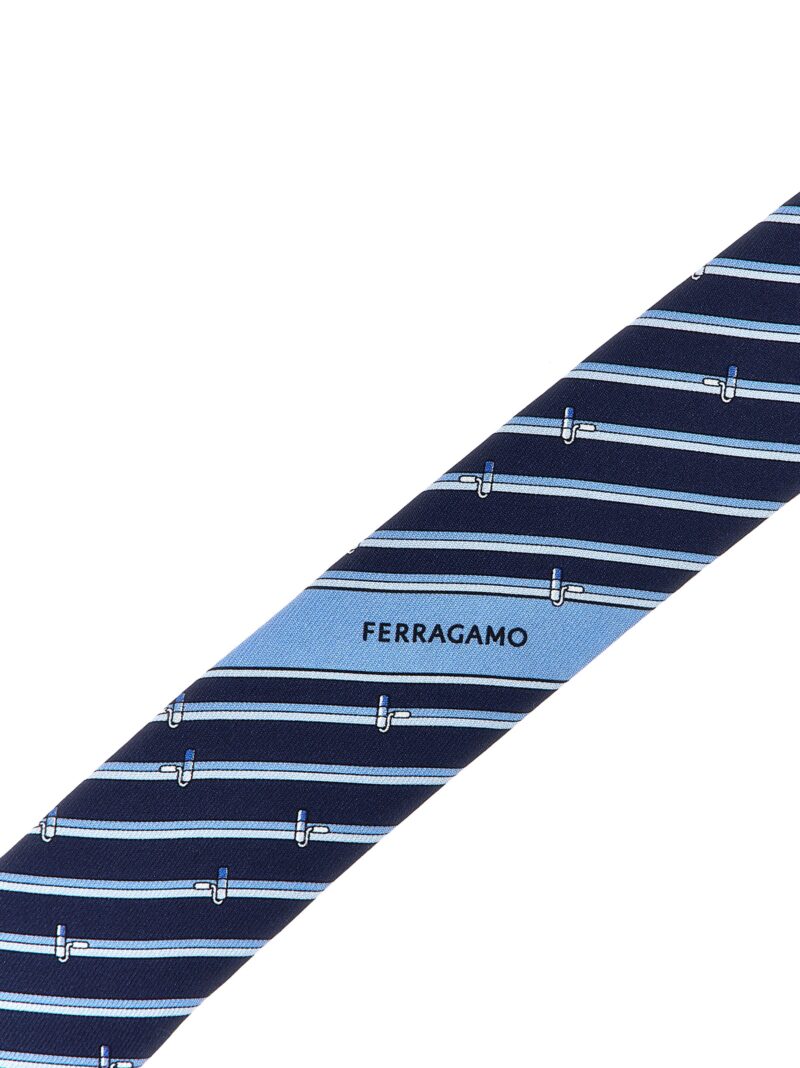 'Tinta' tie Man FERRAGAMO Blue