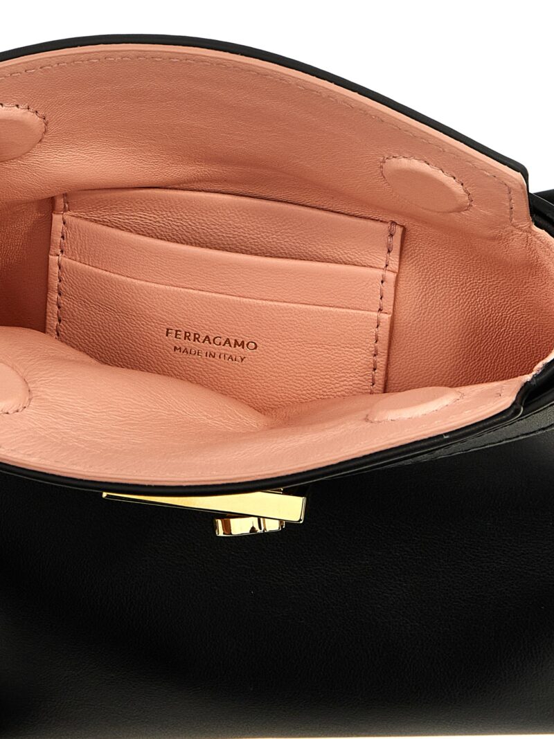 'Hug' smartphone holder 100% calfskin leather (Bos Taurus) FERRAGAMO Black