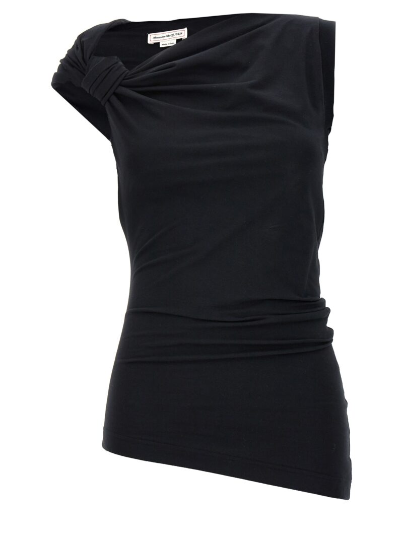 Asymmetrical top ALEXANDER MCQUEEN Black