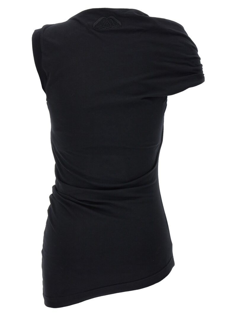 Asymmetrical top 770964QLAC41000 ALEXANDER MCQUEEN Black