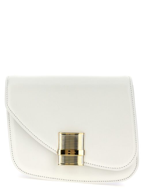 'Fiamma' small shoulder bag FERRAGAMO White