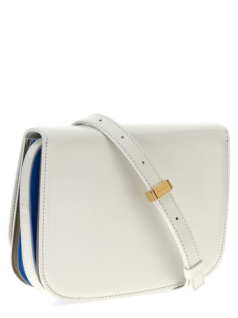 'Fiamma' small shoulder bag 773225OPTICWHITEAZURCEMENT FERRAGAMO White