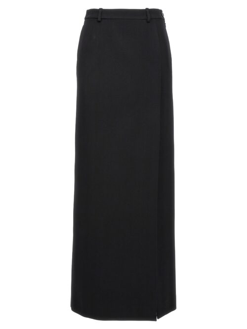 Long wool skirt BALENCIAGA Black