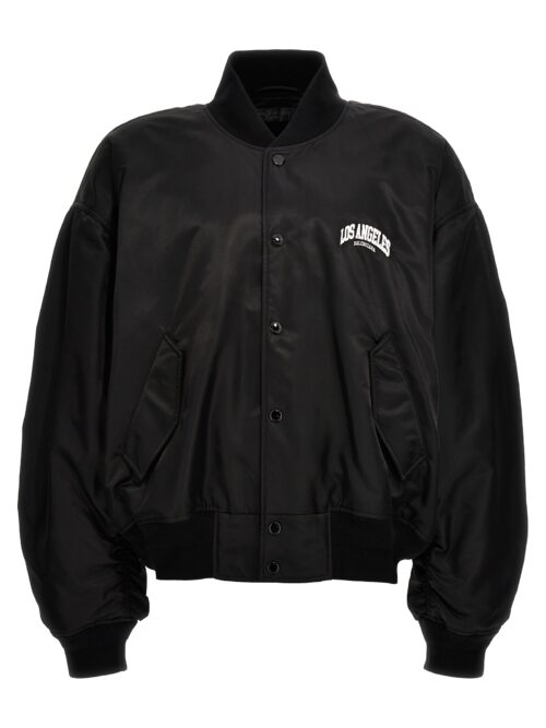 'LA Varsity' bomber jacket BALENCIAGA White/Black