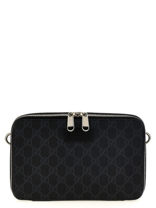 'GG Supreme' mini shoulder bag GUCCI Black