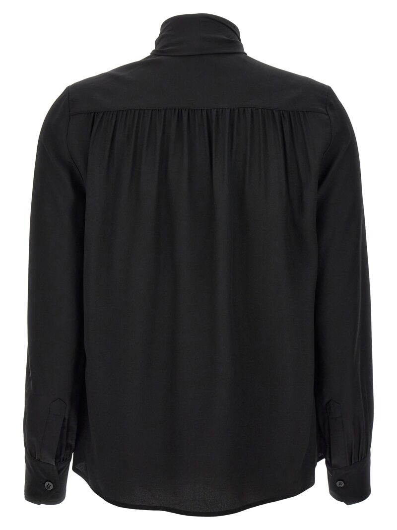 Lavalliere silk shirt 775110Y100W1000 SAINT LAURENT Black