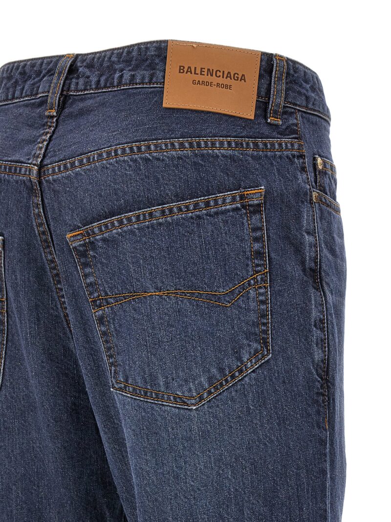 Flared jeans 100% cotton BALENCIAGA Blue