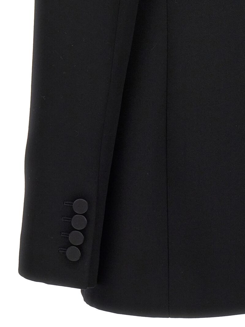 'Leger Armure' blazer 100% wool SAINT LAURENT Black