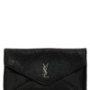'Envelope Cassandre' large clutch bag SAINT LAURENT Black
