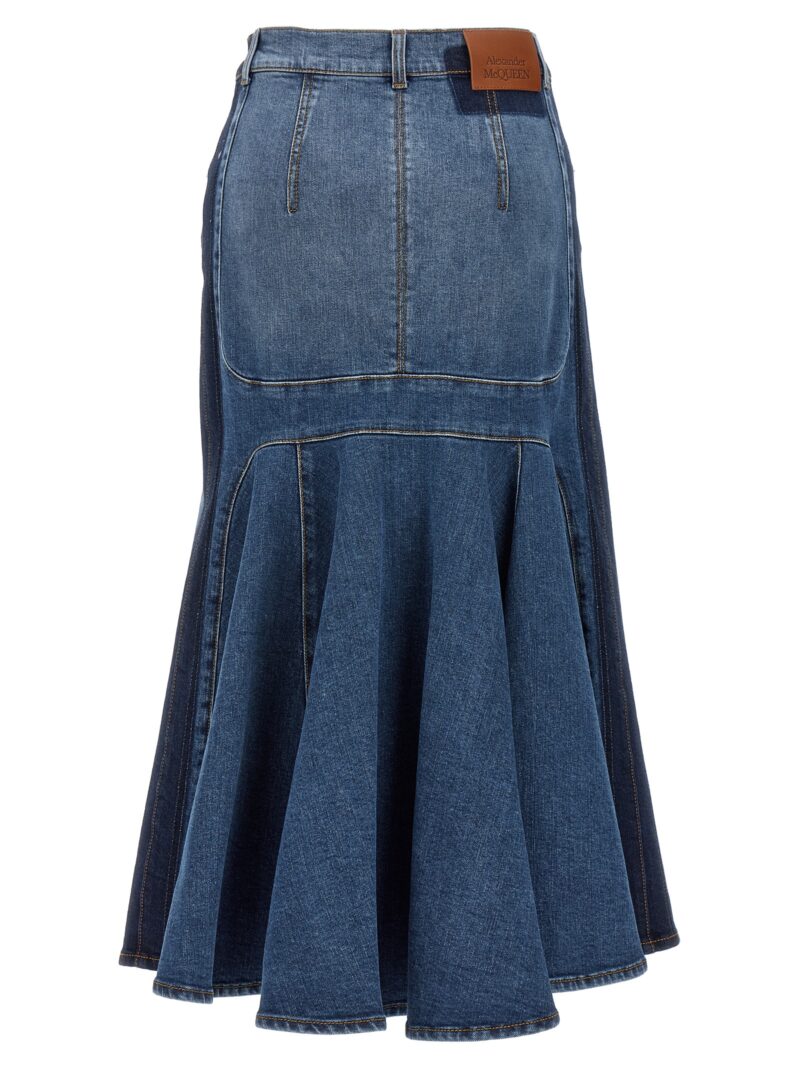 Denim skirt 780574QMACL4109 ALEXANDER MCQUEEN Blue