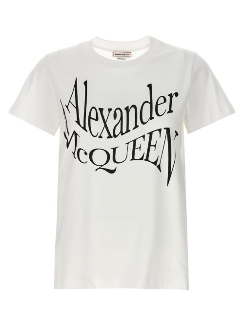 Logo print t-shirt ALEXANDER MCQUEEN White/Black