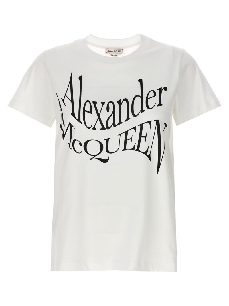 Logo print t-shirt ALEXANDER MCQUEEN White/Black