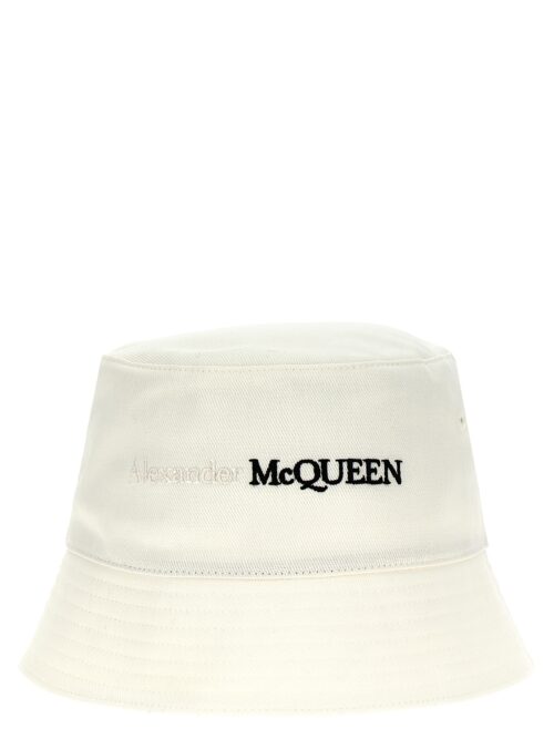 Logo bucket hat ALEXANDER MCQUEEN White/Black