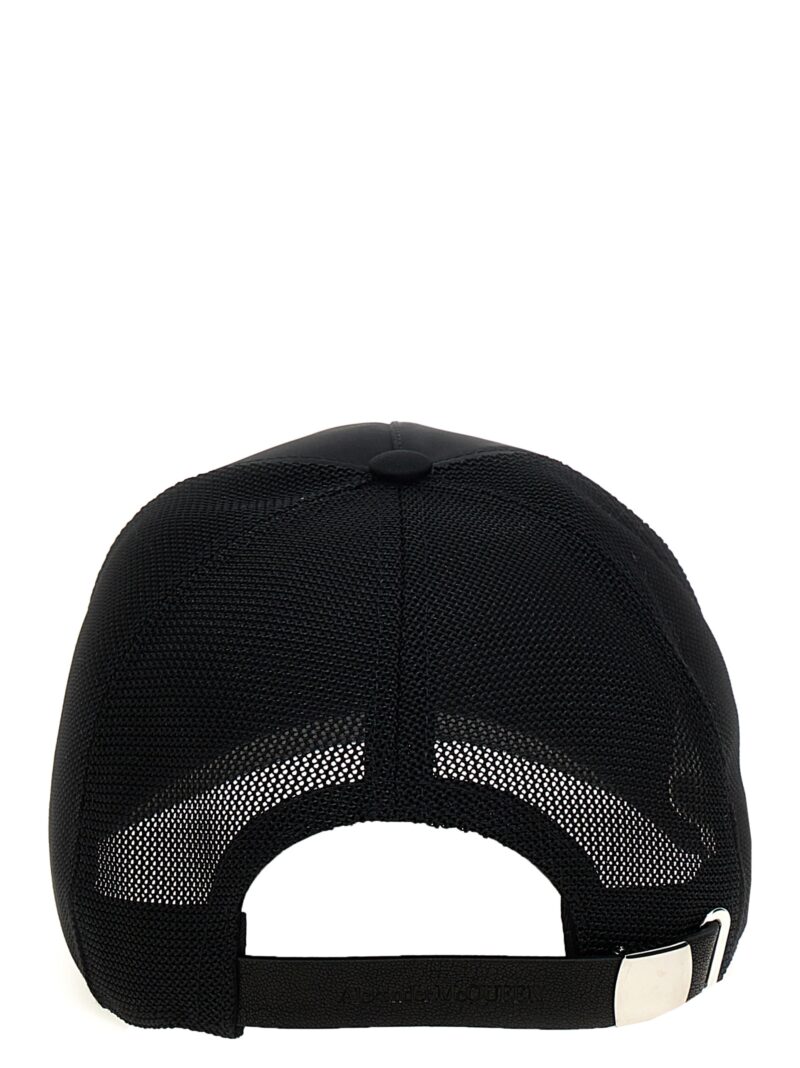 'Warped logo' baseball cap Man ALEXANDER MCQUEEN Black