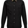 Embroidered collar shirt ALEXANDER MCQUEEN Black
