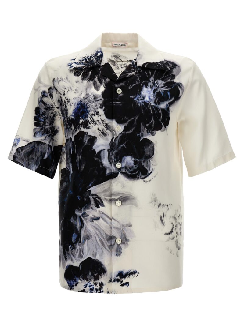 'Dutch flower' shirt ALEXANDER MCQUEEN White/Black