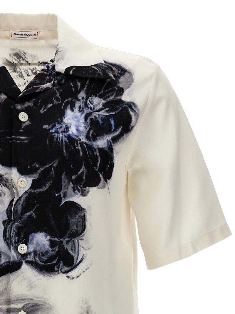 'Dutch flower' shirt Man ALEXANDER MCQUEEN White/Black