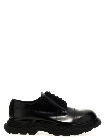 Leather lace-up shoes ALEXANDER MCQUEEN Black