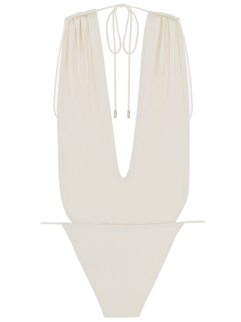 High-leg one-piece swimsuit 783574Y37PG9078 SAINT LAURENT White