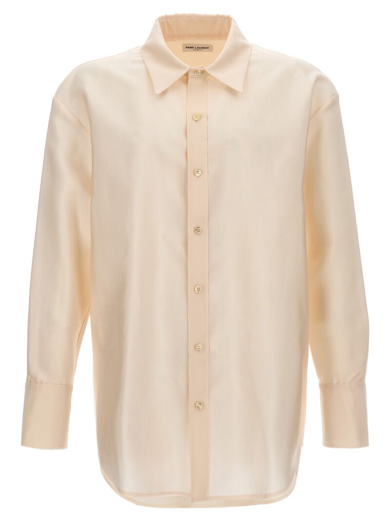 Faille shirt SAINT LAURENT Beige