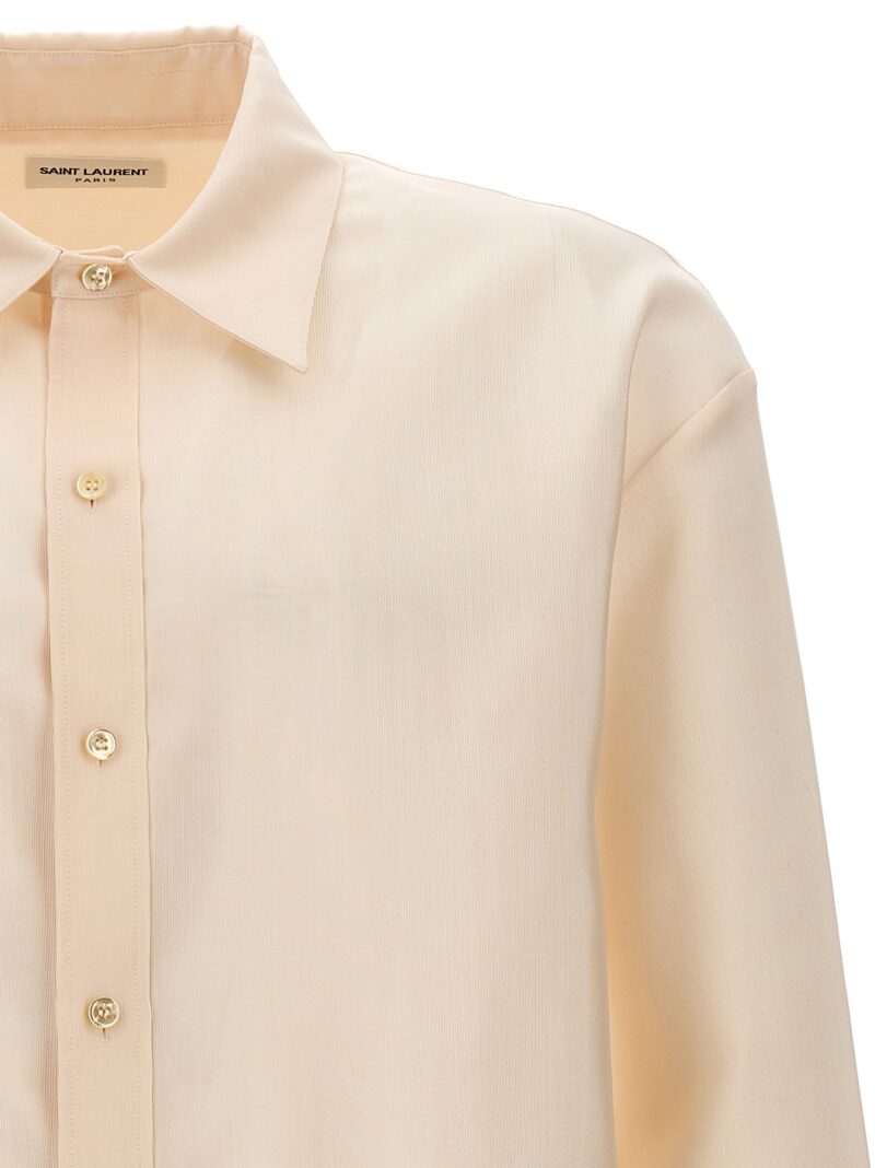 Faille shirt Man SAINT LAURENT Beige