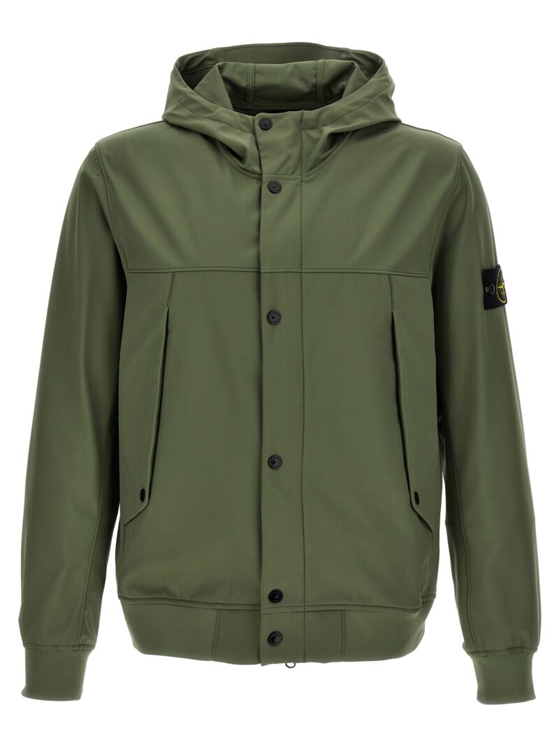 'Light Soft Shell-R' jacket STONE ISLAND Green