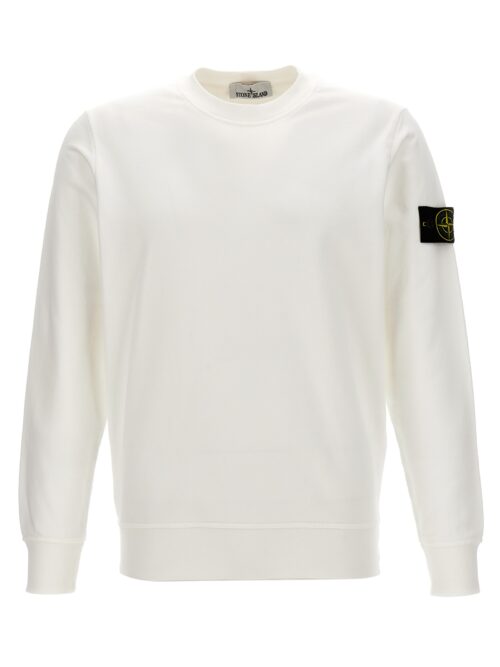 Logo badge sweatshirt STONE ISLAND White