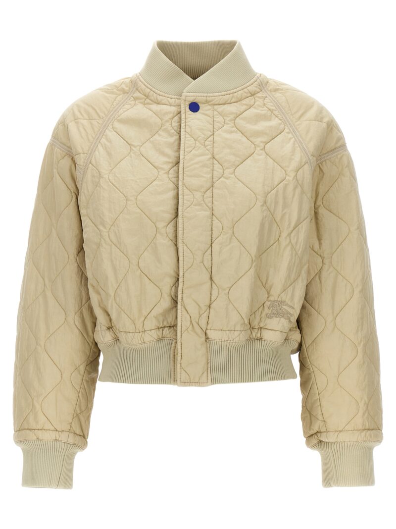 Quilted bomber jacket BURBERRY Beige