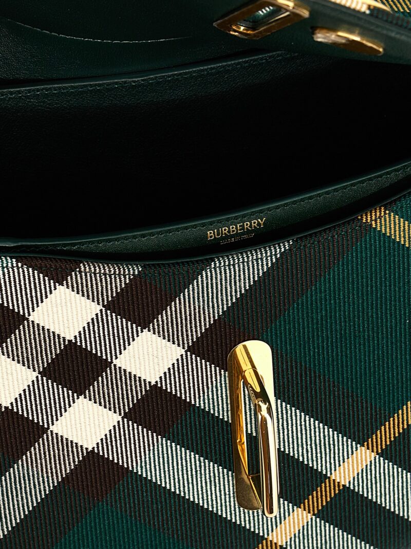 'Rocking horse' shoulder bag 66% polyester 32% virgin wool 2% ac BURBERRY Green