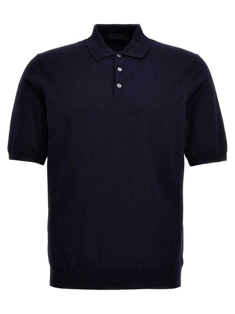 Cotton polo shirt ZANONE Blue